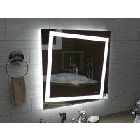 Квадратное LEd зеркало с подсветкой для ванной Торино 120x120 см